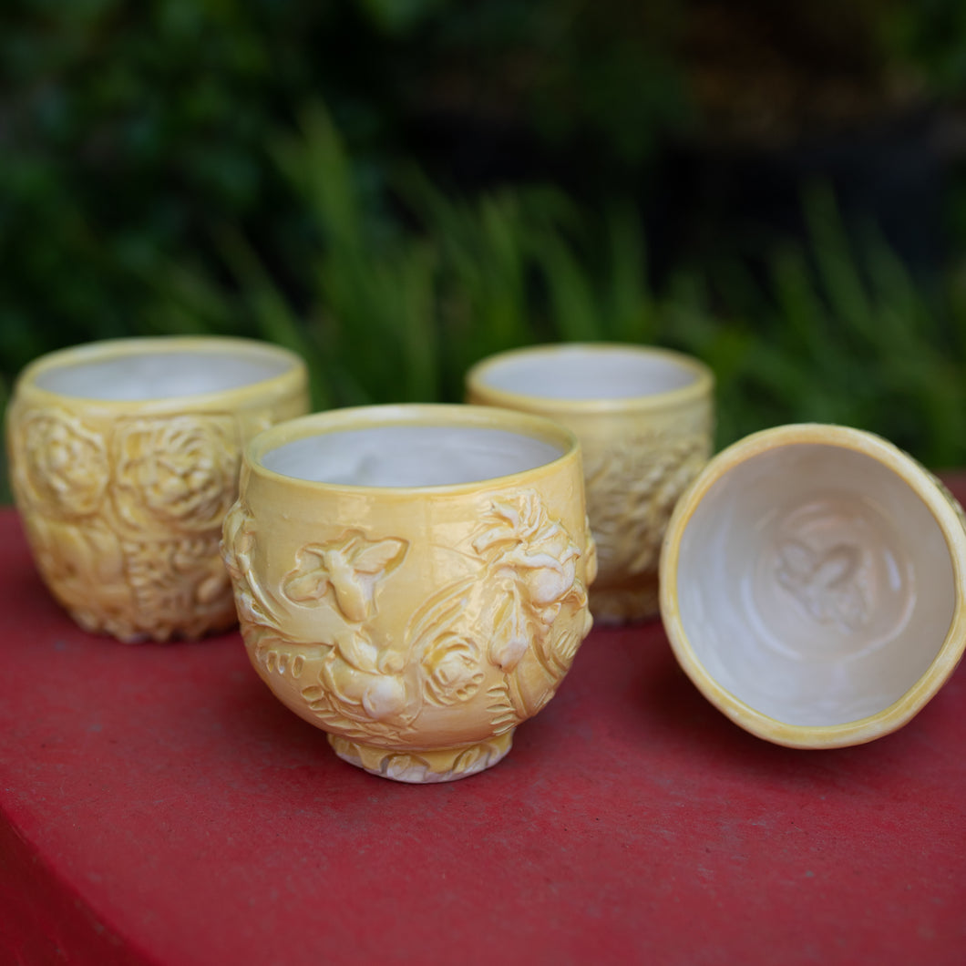 Bees Cups set of four #132