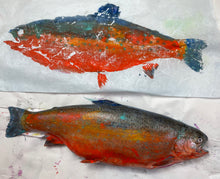 Load image into Gallery viewer, Gyotaku Fish Print #4
