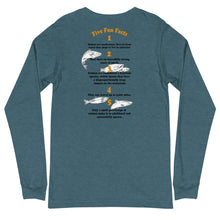 Load image into Gallery viewer, Salmon Fun Fact Unisex Long Sleeve Tee

