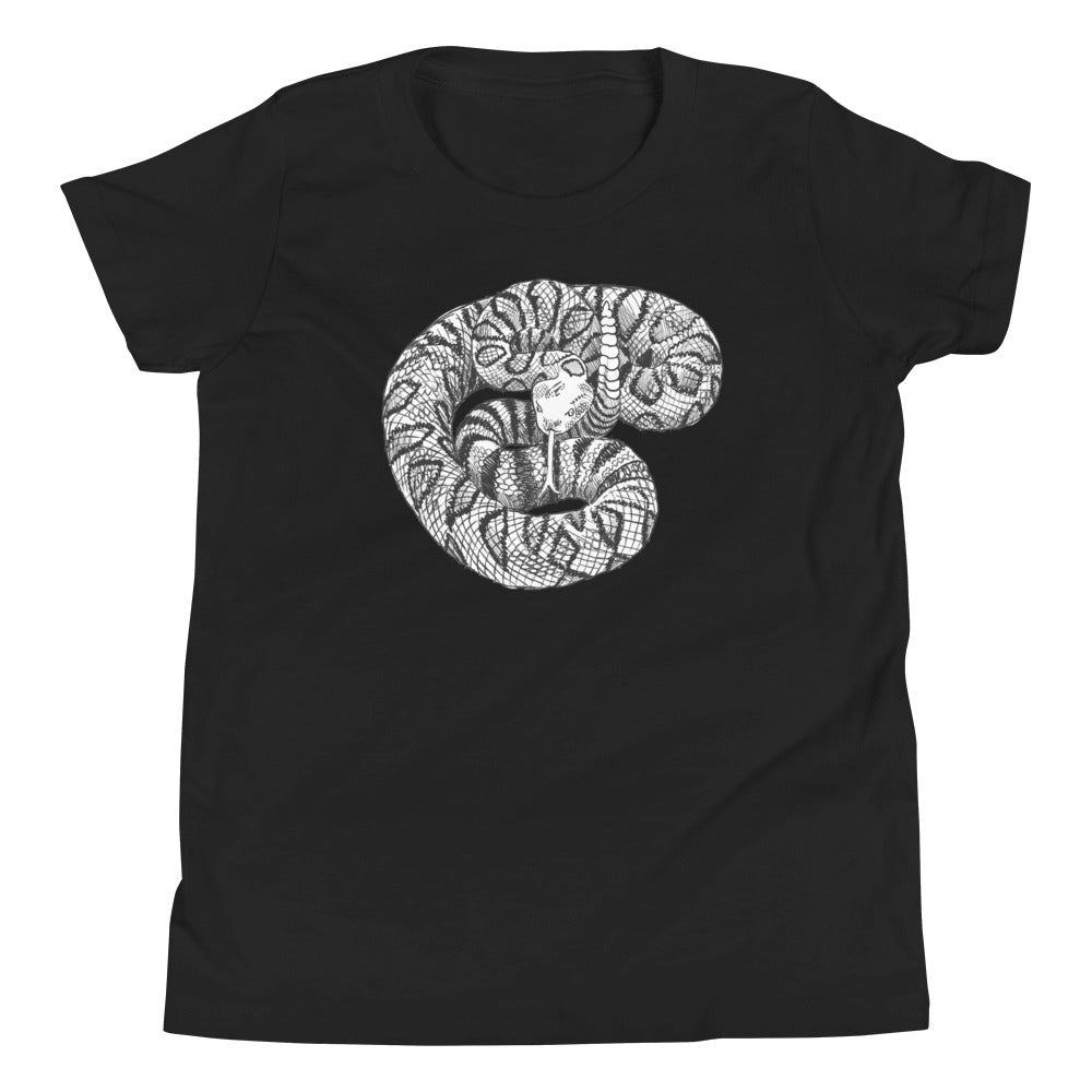 Rattlesnake Fun Fact Youth Short Sleeve T-Shirt